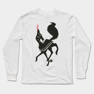 Creepy Cute Dancing Fox Creature Long Sleeve T-Shirt